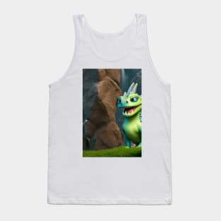 Green Dragons Meadow Tank Top